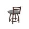 Holland Bar Stool Co 18" Low Back Swivel Vanity Stool, Bronze Finish, Canter Grey Seat 41118BZ007 - alternate 4